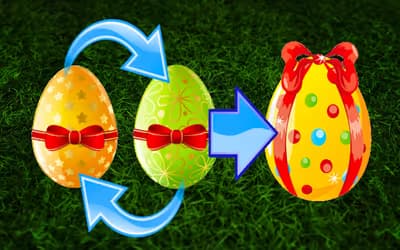 Merging Easter Eggs logo
