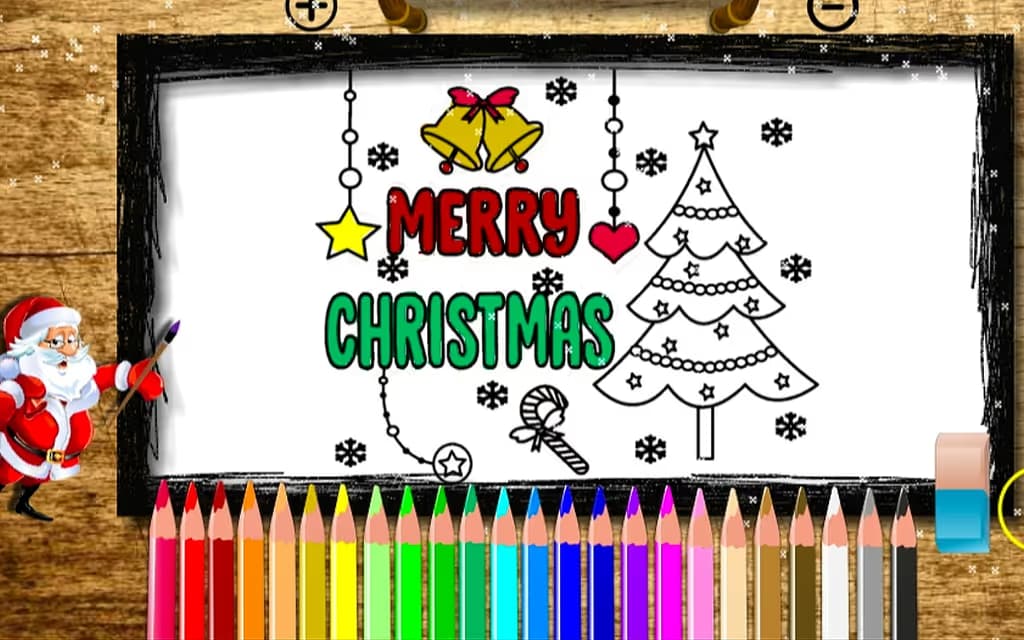 Merry Christmas Coloring Book logo