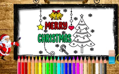 Merry Christmas Coloring Book logo