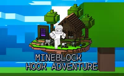 Mineblock Hook Adventure logo