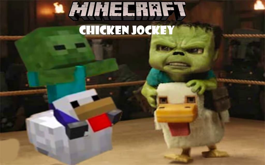 Minecraft Chicken Jockey logo
