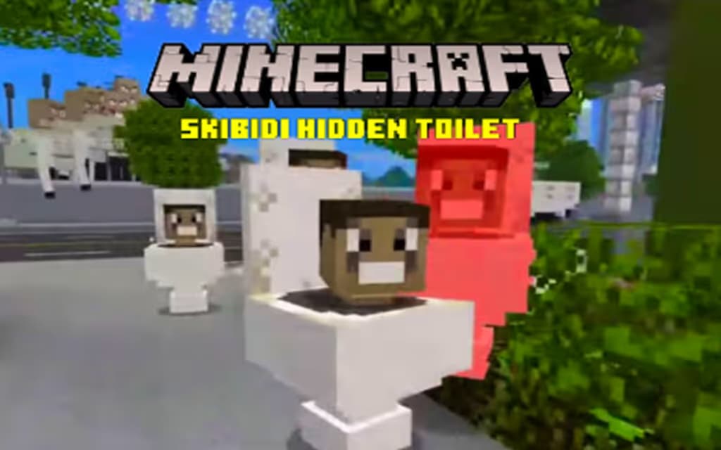 Minecraft Skibidi Hidden Toilet logo