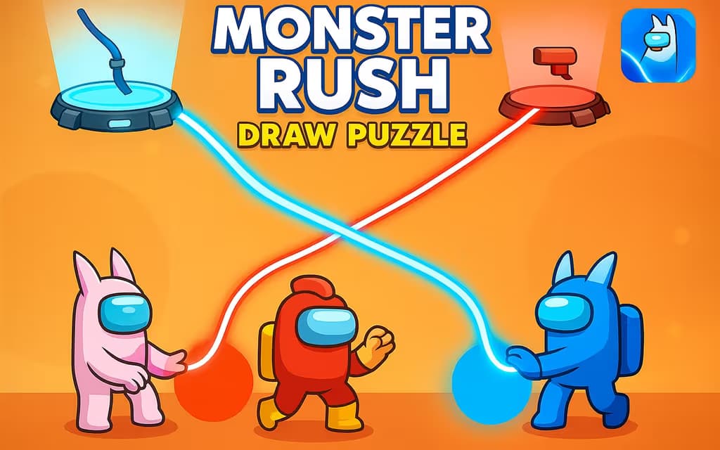Monster Rush - Draw Puzzle logo