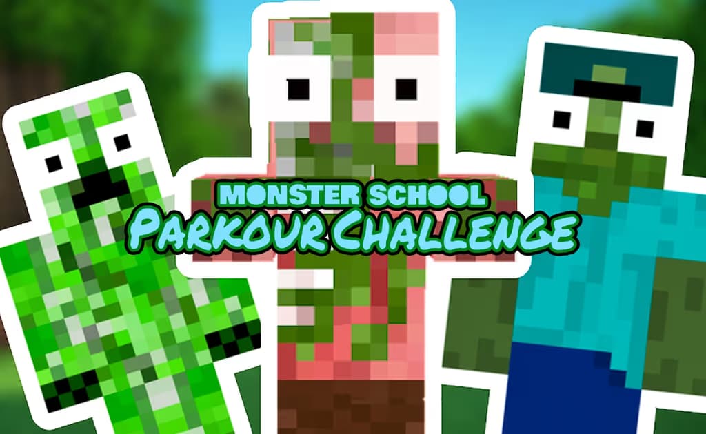 Monster School Parkour Challenge logo