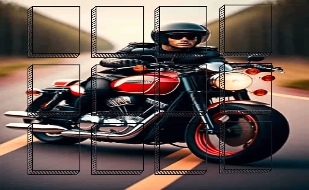Motorcycles Photo Image Scramble logo