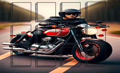 Motorcycles Photo Image Scramble logo