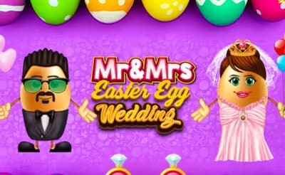 Mr & Mrs Easter Egg Wedding logo