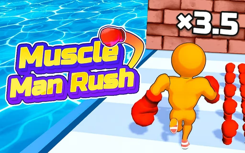 Muscle Man Rush logo