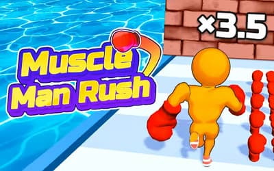 Muscle Man Rush logo