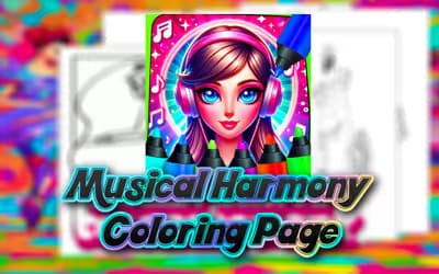 Musical Harmony Coloring Page logo