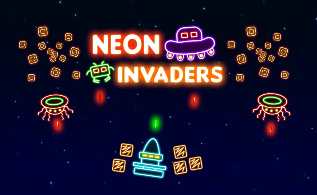 Neon Invaders logo