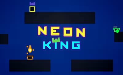 Neon King - A local multiplayer Platformer logo