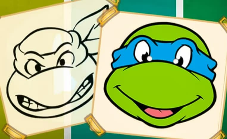 Ninja Turtles Coloring Book logo