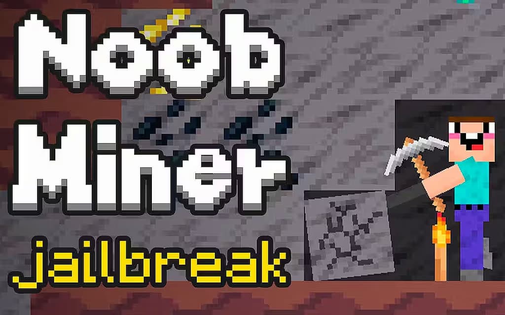 Noob Miner: Escape from prison logo