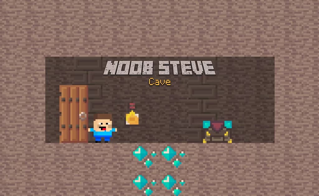 Noob Steve Cave logo