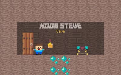 Noob Steve Cave logo
