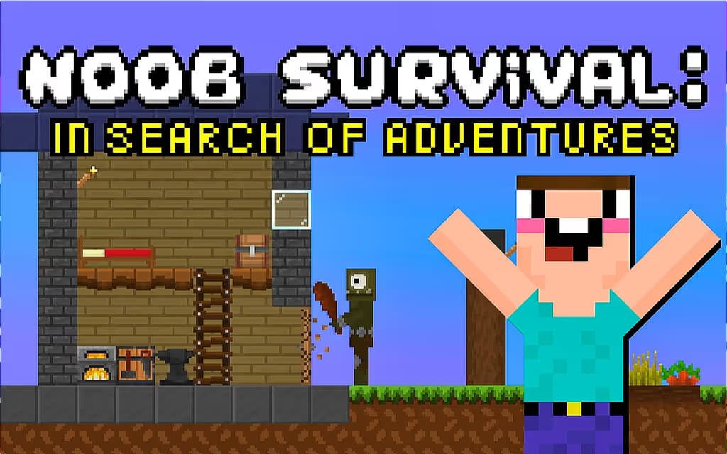 Noob survival: In search of adventures logo