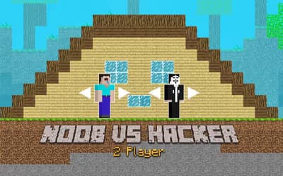Noob vs Hacker - 2 Player logo