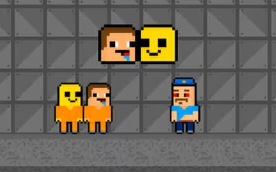 Obby and Noob Barry Prison logo
