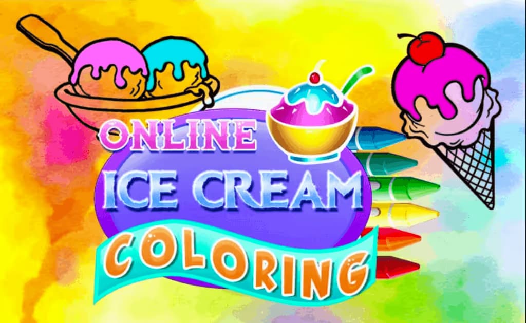 Online Ice Cream Coloring logo