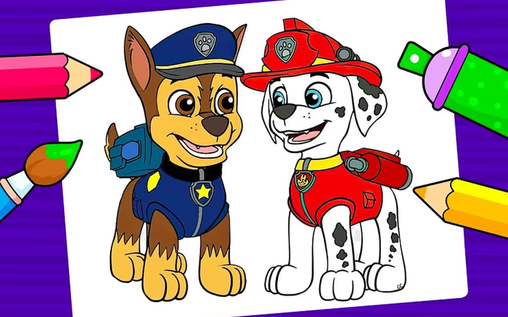 PAW Patrol - Coloring book for kids logo