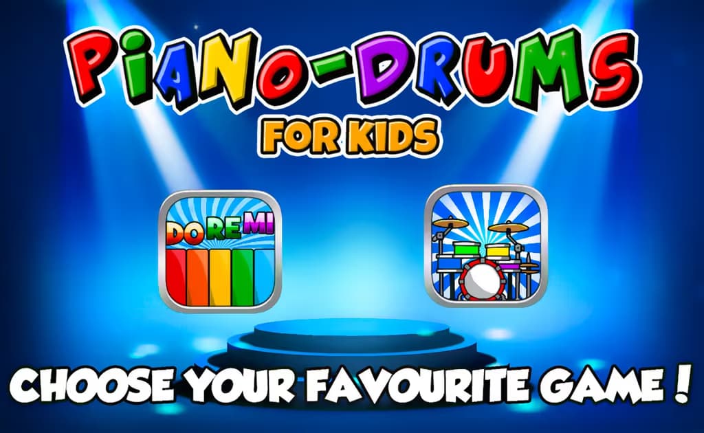 Piano and Drum for Kids logo