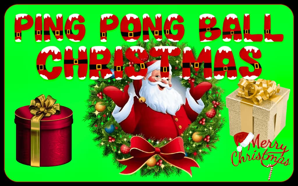 Ping Pong Ball Christmas logo
