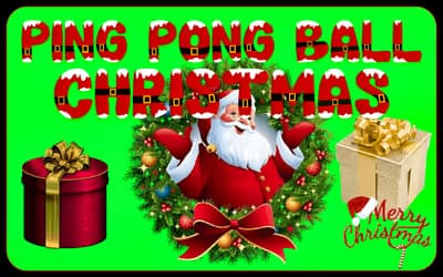 Ping Pong Ball Christmas logo