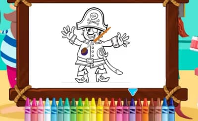 Pirate Travel Coloring logo