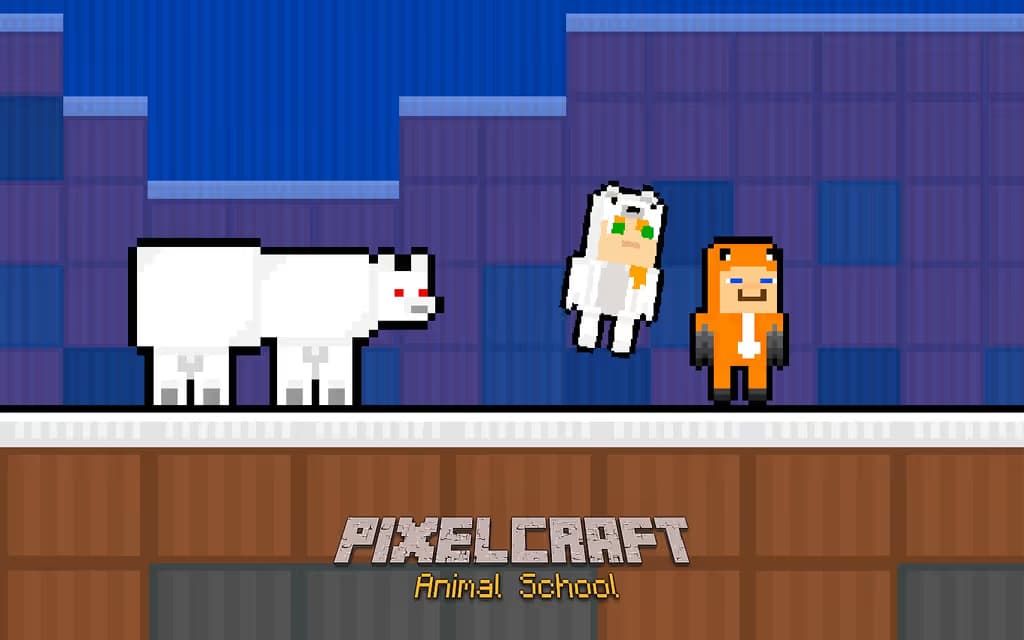 Pixelcraft Animal School logo