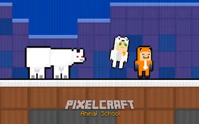 Pixelcraft Animal School logo