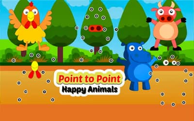 Point to Point Happy Animals logo