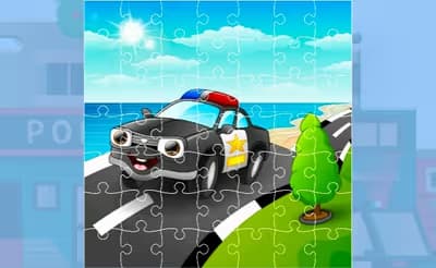 Police Cars Jigsaw Game logo
