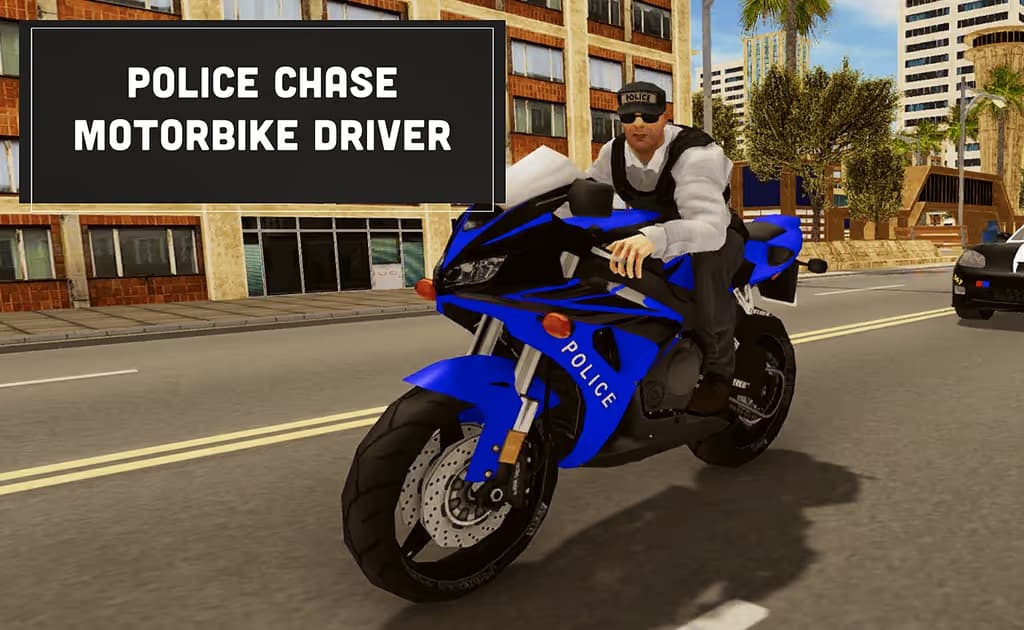 Police Chase Motorbike Driver logo