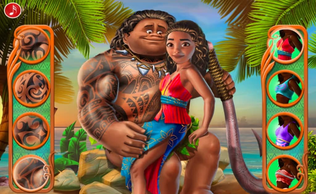 Polynesian Princess Falling in Love logo