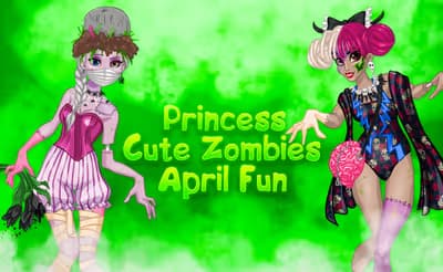 Princess Cute Zombies April Fun logo