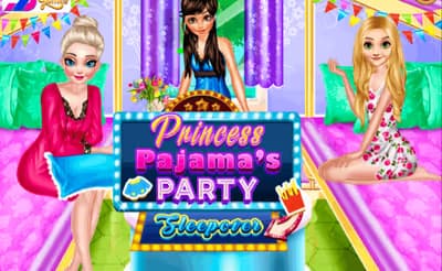 Princess Pajama's Party Sleepover logo