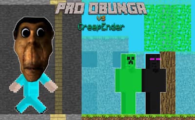 Pro Obunga vs CreepEnder logo