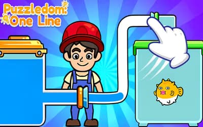 Puzzledom: One Line logo