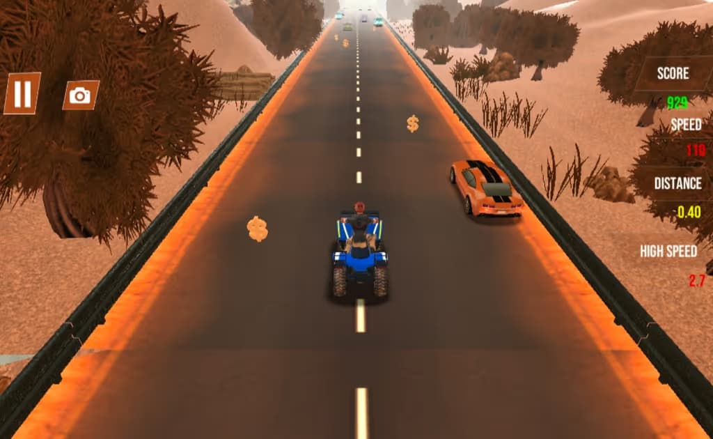 Quad ATV Traffic Racer logo
