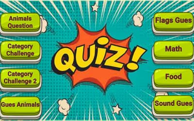 Quiz Trivia Guess The Animal Music Flags logo