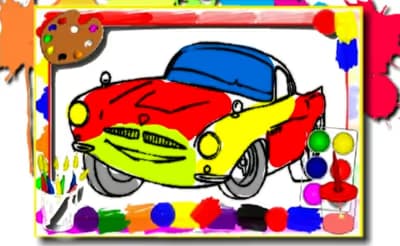 Racing Cars Coloring Book logo