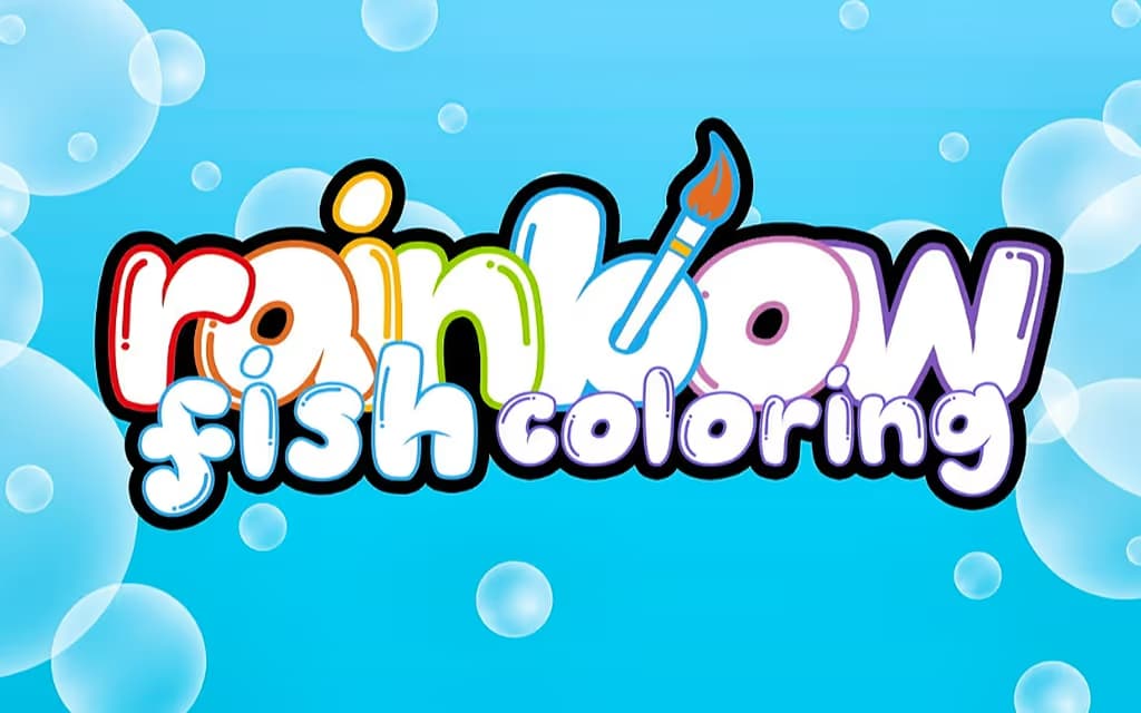 Rainbow Fish Coloring logo