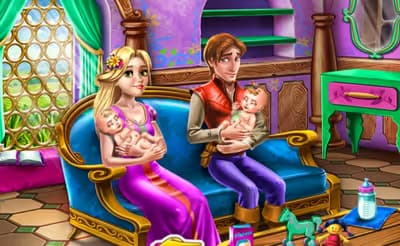 Rapunzel Twins Family Day logo