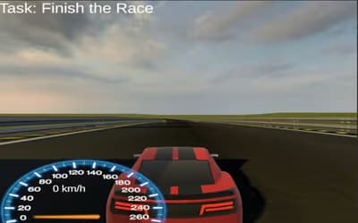 Red Car F8 RaceTrack logo