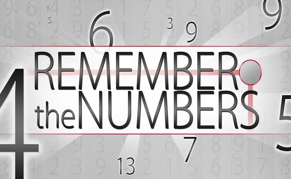 Remember the Numbers logo
