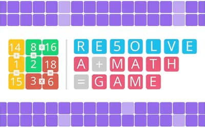 RESOLVE a math game logo