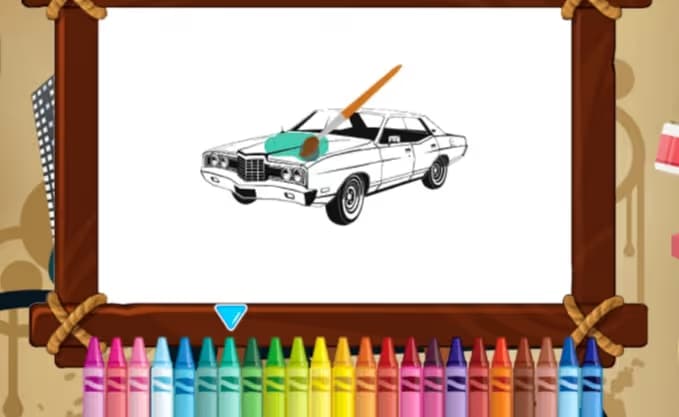 Retro Cars Coloring logo
