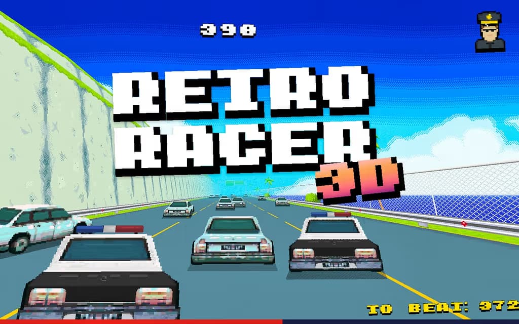 Retro Racer 3D logo