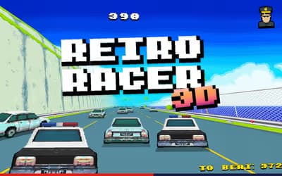 Retro Racer 3D logo